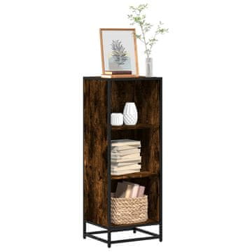 Vidaxl Biblioteka dimljena hrastovina 40x35x107,5 cm