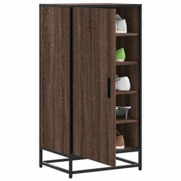 Vidaxl Ormarić za cipele smeđi hrast 48x38x97,5 cm