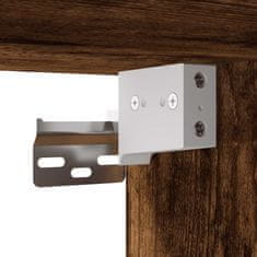 Vidaxl 2-dijelni set kupaonskog namještaja dimljena boja hrasta drveni