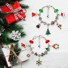 JOJOY® DIY adventski kalendar, s božićnim privjescima i narukvicama, set za dječje kreativne aktivnosti | ADVENTBRACE