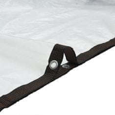 Vidaxl Prozirna cerada s ušicama za vezice 3x5 m polietilen