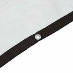 Vidaxl Prozirna cerada s ušicama za vezice 3x5 m polietilen