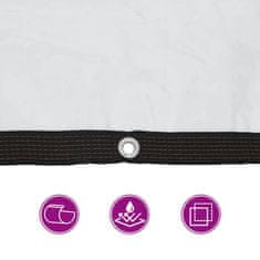 Vidaxl Prozirna cerada s ušicama za vezice 3x5 m polietilen