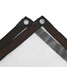 Vidaxl Prozirna cerada s ušicama za vezice 3x5 m polietilen