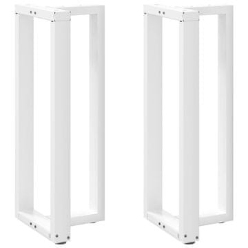 Vidaxl Noge za barski stol T-oblika 2 kom Bijele 50x35x(100-101) cm Čelik