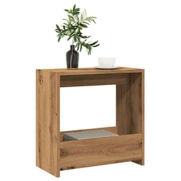 Vidaxl Pomoćni stolić Artisan hrast 50x26x50 cm Materijal na bazi drva