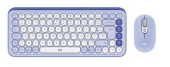 Logitech POP Icon Combo set tipkovnica i miš, Bluetooth, ljubičasta (920-013078)