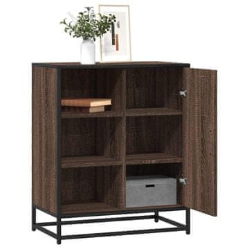 Vidaxl Komoda s ladicama, smeđi hrast, 62x35x76 cm, materijal na bazi drva