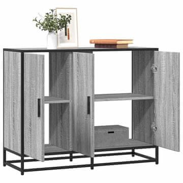 Vidaxl Komoda s ladicama, sivi hrast sonoma, 94x35x76 cm, materijal na bazi drva