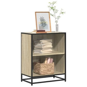 Vidaxl Polica za knjige, hrast Sonoma, 60x35x76 cm