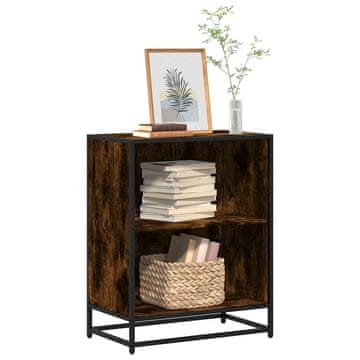 Vidaxl Biblioteka dimljena hrastovina 60x35x76 cm