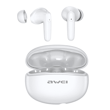 Awei T90 ENC bežične slušalice, biela