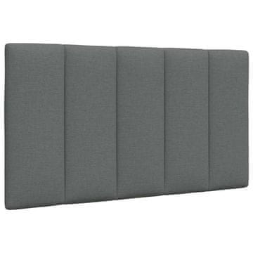 Vidaxl Jastuk za uzglavlje, tamno siva, 80 cm, tkanina
