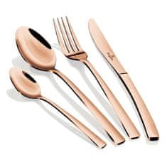 Berlingerhaus Set pribora za jelo od 16 dijelova od nehrđajućeg čelika, zrcalni sjaj, Rosegold Metallic Line