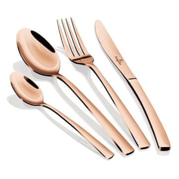 Berlingerhaus Set pribora za jelo od 16 dijelova od nehrđajućeg čelika, zrcalni sjaj, Rosegold Metallic Line
