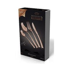 Berlingerhaus Set pribora za jelo od 16 dijelova od nehrđajućeg čelika, zrcalni sjaj, Rosegold Metallic Line