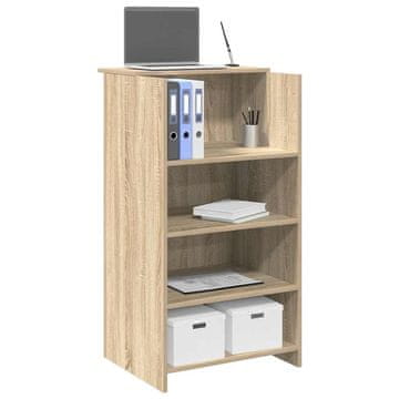 Vidaxl Recepcijski stol Sonoma hrast 55x50x103,5 cm Lijepljeno drvo