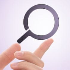 Tech-protect Metal Ring magnetski držač za MagSafe 2kom, crno / srebro