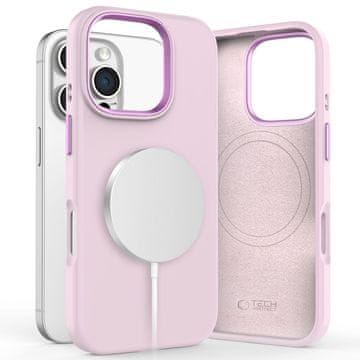 Tech-protect Silicone Pure MagSafe maska za iPhone 16 Pro, ružičasta