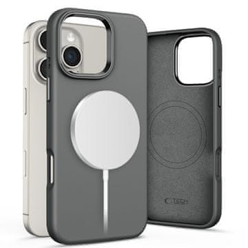 Tech-protect Silicone Pure MagSafe maska za iPhone 16 Pro, siva