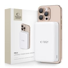 Tech-protect PB12 LifeMag MagSafe Power Bank 20000mAh, bijela
