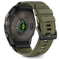 Tech-protect Nylon Classic remen za Garmin Fenix 5x / 5x Plus / 6x / 6x Pro / 7x / 8 51mm, olive