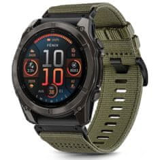 Tech-protect Nylon Classic remen za Garmin Fenix 5x / 5x Plus / 6x / 6x Pro / 7x / 8 51mm, olive