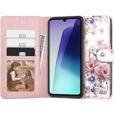 Tech-protect Wallet preklopna maska za Xiaomi Redmi 14C / Poco C75, blossom flower