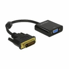 Delock adapter DVI-D 24+1M/VGA HD15Ž aktivni 65658