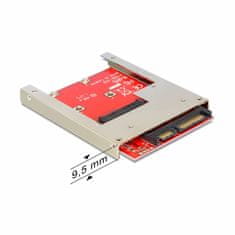 Delock HDD SATA - mSATA adapter s okvirom od 6 cm 61892