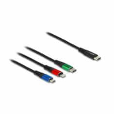Delock kabel USB TipC 3u1 Lightning/TipC/Micro 1m 86596