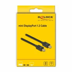 Delock DisplayPort mini - DisplayPort mini kabel 0,5 m 4K crni 83472