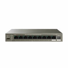 Tenda Giga preklopnik s 9 portova, 8x PoE + SFP, metalno kućište TEG1110PF-8-102W