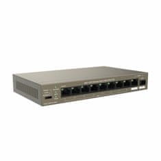 Tenda Giga preklopnik s 9 portova, 8x PoE + SFP, metalno kućište TEG1110PF-8-102W