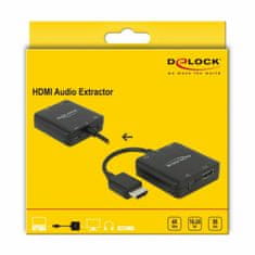 Delock HDMI-HDMI 4K pretvarač /3,5 mm/ TOSLINK/SPDIF audio ekstraktor 62784