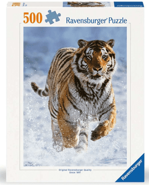 Ravensburger puzzle, tigar u snijegu, 500/1