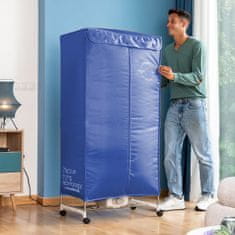 InnovaGoods Prijenosna električna sušilica 2 visine Dupledry Blue 1200 W