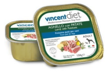 Vincent Diet Adult pašteta za pse, janjetina i krumpir, 22x150 g