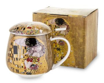 Šalica sa žlicom s dekorom Gustava Klimta Poljubac