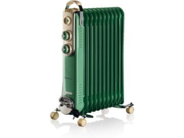 Ariete Uljni rebrasti radijator 11 Vintage 839, zeleni.