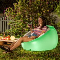 InnovaGoods Fotelja na Napuhavanje s Višebojnim LED Svjetlom i Daljinskim Upravljačem Chight 