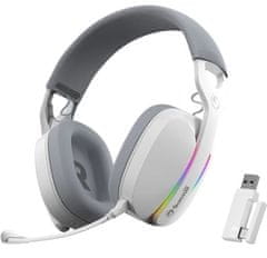 Marvo HG9086W bežične slušalice za igranje, RGB, stereo, bijele