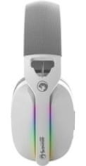 Marvo HG9086W bežične slušalice za igranje, RGB, stereo, bijele