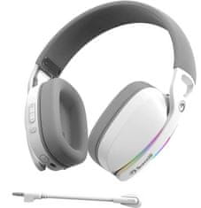 Marvo HG9086W bežične slušalice za igranje, RGB, stereo, bijele