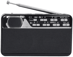 First Austria Radio džep First FM LCD zaslon + MP3/USB/Micro SD, Black