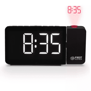 First Austria FIRST radio budilica sa alarmom, FM radio, projekcija, crno-bijela