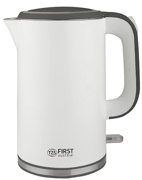 First Austria Prvi grijač vode 1,7L, 2200W, nehrđajući čelik; bijela siva
