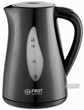 First Austria Prvi grijač vode 1,7L, 2200W, crno