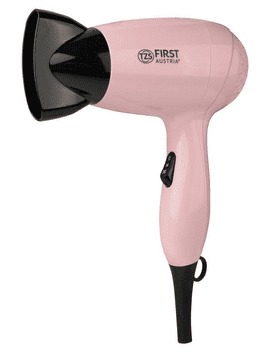 First Austria Prvo sušilo za kosu, 1200W, 2 snage, 2 brzine, ružičasta boja