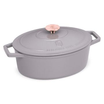 Berlingerhaus Lijevanoželjezna posuda za pečenje s poklopcem, 30 cm, Taupe kolekcija